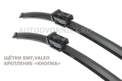 Комплект стеклоочистителей Valeo Silencio Flat VM466 650 мм и 380 мм купить за 2890 ₽